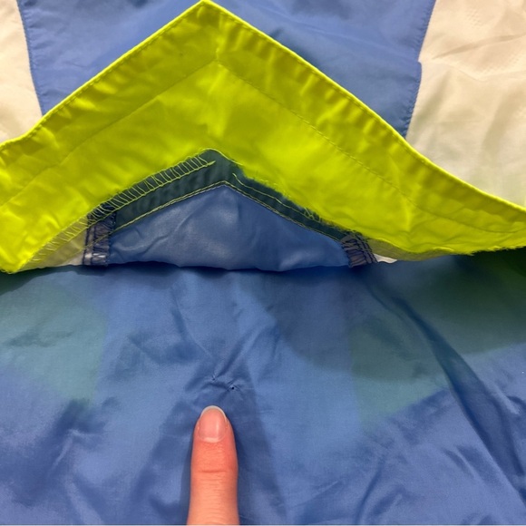 Vintage 90s Nike Neon Windbreaker Nylon Track Jacket - Picture 8 of 8